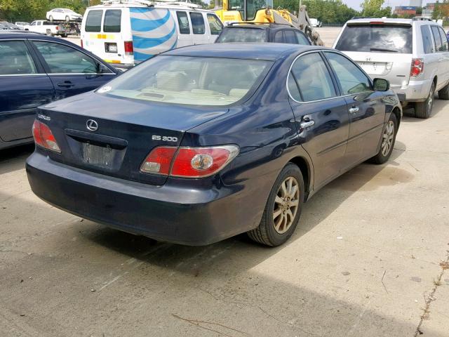 JTHBF30G036000246 - 2003 LEXUS ES 300 BLACK photo 4