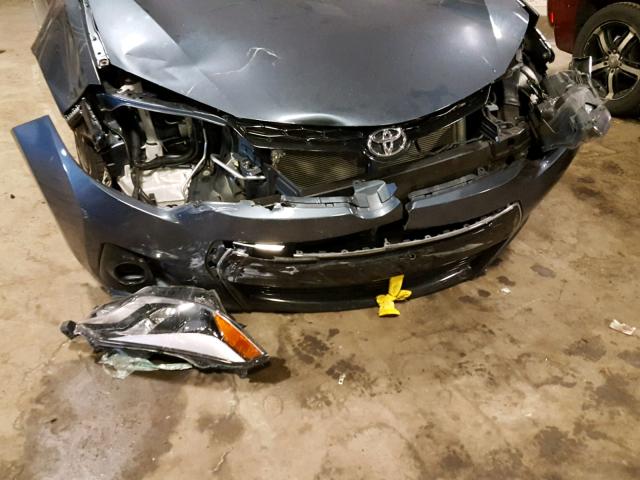 2T1BURHEXFC456636 - 2015 TOYOTA COROLLA L GRAY photo 9