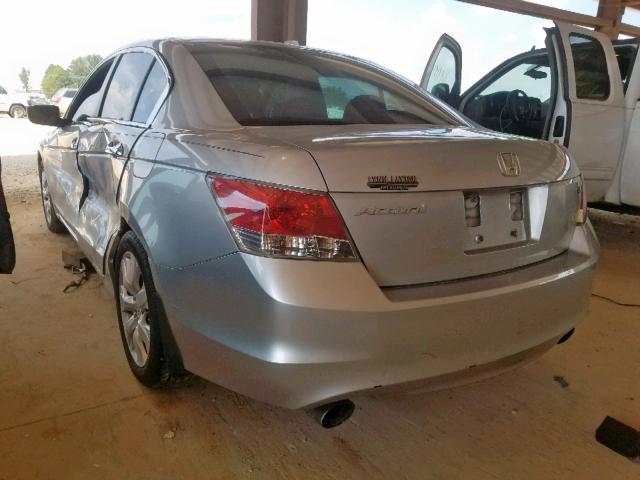 1HGCP36888A080226 - 2008 HONDA ACCORD EXL SILVER photo 3