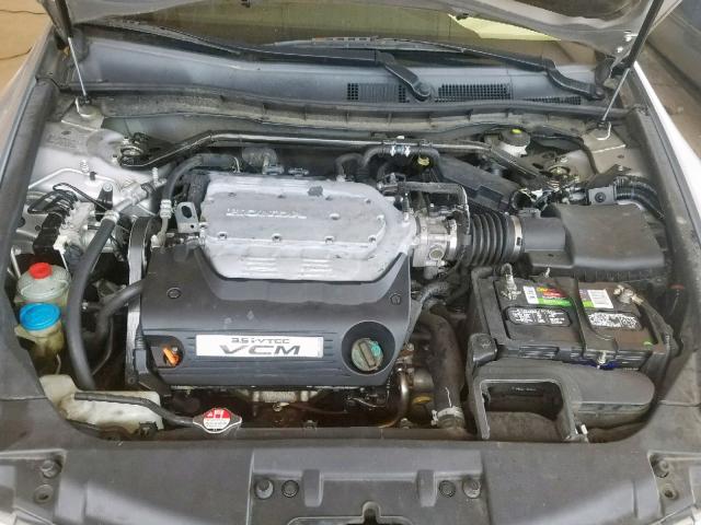 1HGCP36888A080226 - 2008 HONDA ACCORD EXL SILVER photo 7