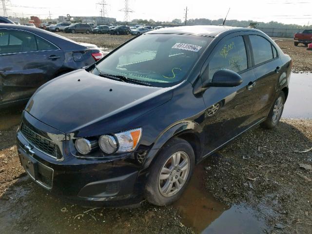 1G1JA5SH4C4174693 - 2012 CHEVROLET SONIC LS შავი ფოტო 2