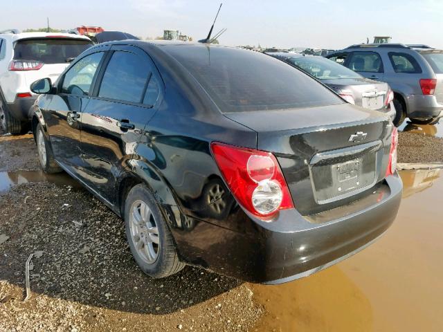 1G1JA5SH4C4174693 - 2012 CHEVROLET SONIC LS შავი ფოტო 3