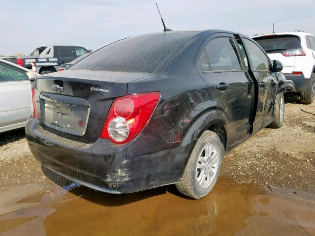 1G1JA5SH4C4174693 - 2012 CHEVROLET SONIC LS შავი ფოტო 4