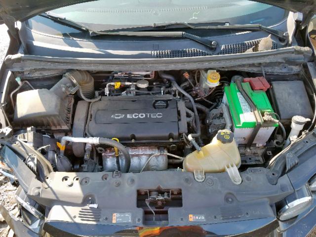 1G1JA5SH4C4174693 - 2012 CHEVROLET SONIC LS შავი ფოტო 7