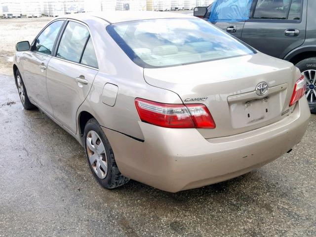 4T1BE46K07U013694 - 2007 TOYOTA CAMRY NEW GOLD photo 3
