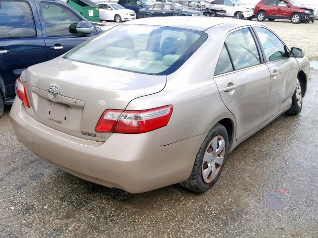 4T1BE46K07U013694 - 2007 TOYOTA CAMRY NEW GOLD photo 4