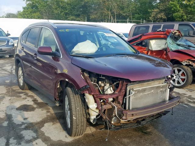 5J6RM4H79DL031864 - 2013 HONDA CR-V EXL BURGUNDY photo 1