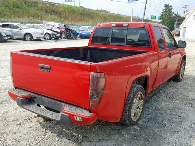 1GCCS196248206822 - 2004 CHEVROLET COLORADO RED photo 4