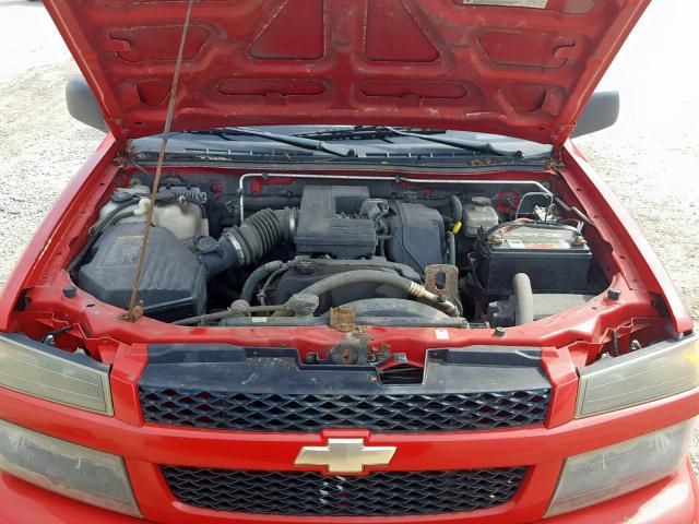 1GCCS196248206822 - 2004 CHEVROLET COLORADO RED photo 7