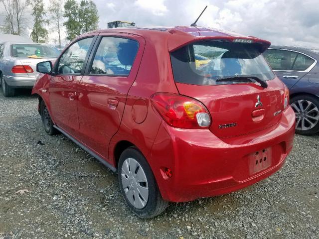 ML32A3HJ5FH011089 - 2015 MITSUBISHI MIRAGE DE RED photo 3