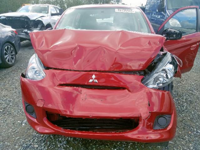 ML32A3HJ5FH011089 - 2015 MITSUBISHI MIRAGE DE RED photo 7