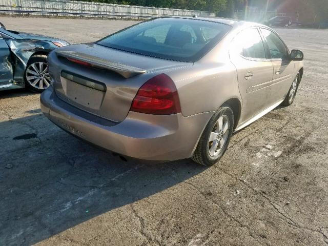2G2WP552961180349 - 2006 PONTIAC GRAND PRIX BEIGE photo 4