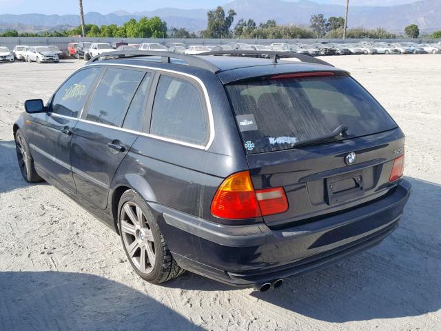 WBAAX13463PJ00486 - 2003 BMW 325 IT BLUE photo 3