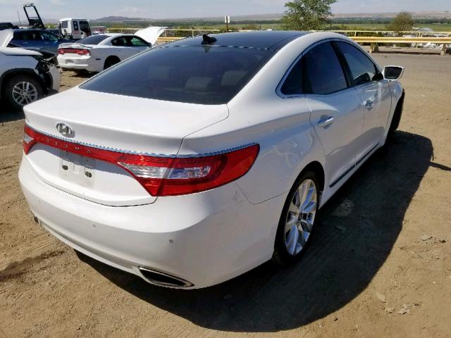 KMHFH4JG6DA251879 - 2013 HYUNDAI AZERA GLS WHITE photo 4