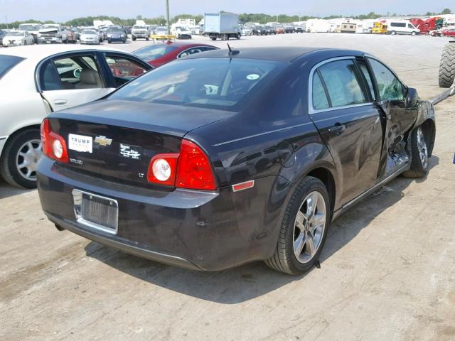 1G1ZH57B284296964 - 2008 CHEVROLET MALIBU 1LT BLACK photo 4