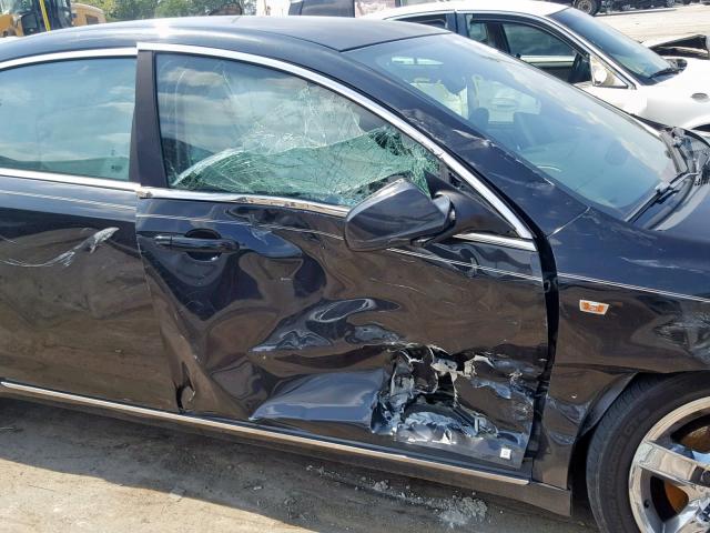 1G1ZH57B284296964 - 2008 CHEVROLET MALIBU 1LT BLACK photo 9