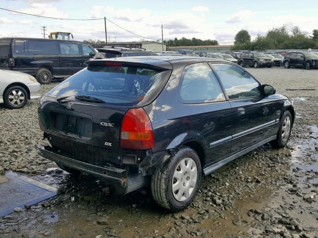 2HGEJ6448WH114790 - 1998 HONDA CIVIC DX BLACK photo 4