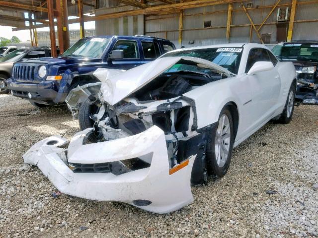 2G1FA1E32E9255223 - 2014 CHEVROLET CAMARO LS WHITE photo 2