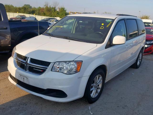 2C4RDGCG1ER342020 - 2014 DODGE GRAND CARA WHITE photo 2