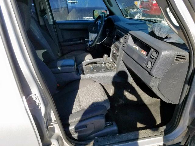 1J4RG4GK9AC153150 - 2010 JEEP COMMANDER ვერცხლისფერი ფოტო 5