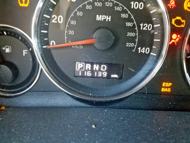 1J4RG4GK9AC153150 - 2010 JEEP COMMANDER ვერცხლისფერი ფოტო 8