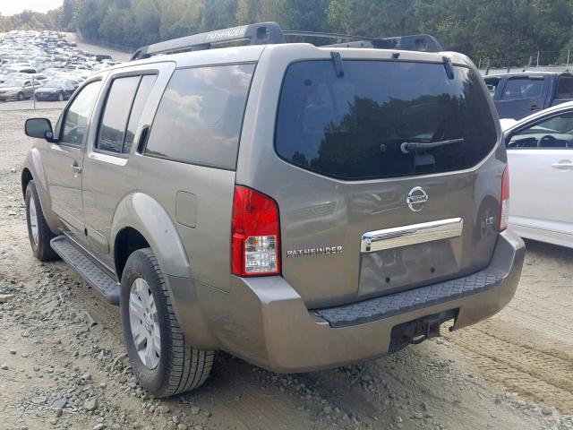 5N1AR18W26C612373 - 2006 NISSAN PATHFINDER ოქროსფერი ფოტო 3