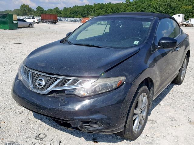 JN8AZ1FYXBW000718 - 2011 NISSAN MURANO CRO BLACK photo 2