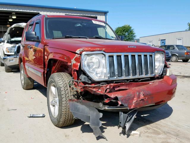 1J8GN58K59W523097 - 2009 JEEP LIBERTY LI RED photo 1