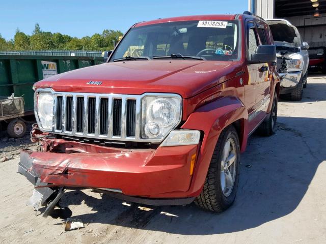 1J8GN58K59W523097 - 2009 JEEP LIBERTY LI RED photo 2