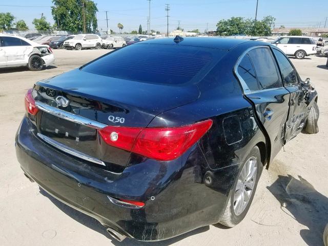 JN1BV7AP2FM336008 - 2015 INFINITI Q50 BASE BLACK photo 4