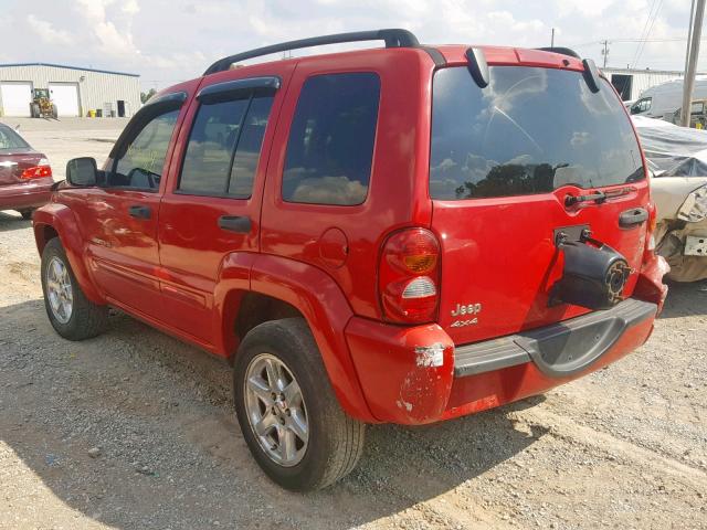 1J4GL58K53W725744 - 2003 JEEP LIBERTY LI RED photo 3