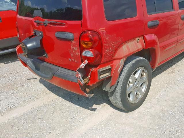 1J4GL58K53W725744 - 2003 JEEP LIBERTY LI RED photo 9