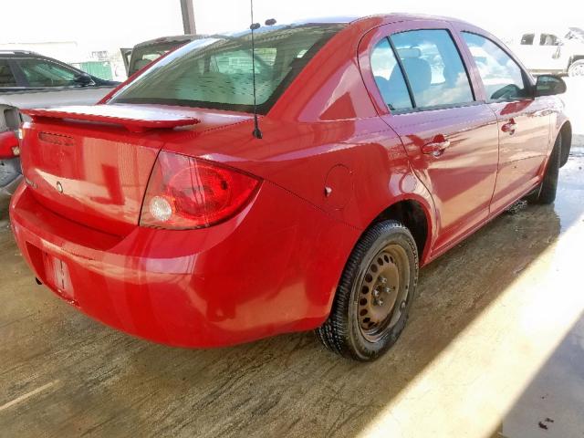 1G1AL58F587262061 - 2008 CHEVROLET COBALT LT RED photo 4