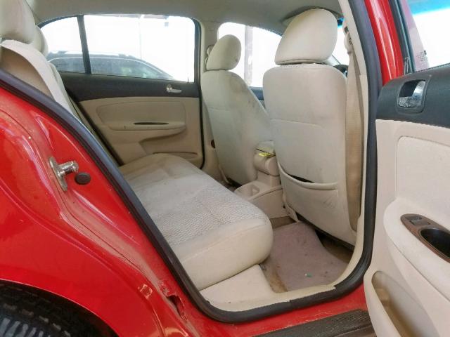 1G1AL58F587262061 - 2008 CHEVROLET COBALT LT RED photo 6