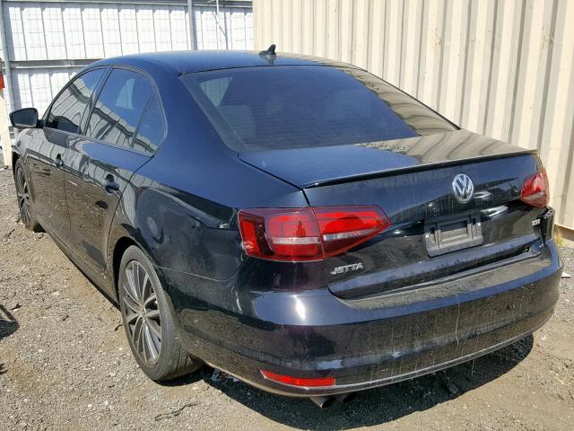 3VWD17AJXGM248453 - 2016 VOLKSWAGEN JETTA SPOR BLACK photo 3