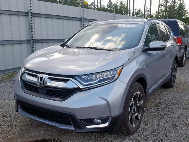 7FARW2H9XJE055714 - 2018 HONDA CR-V TOURI SILVER photo 2