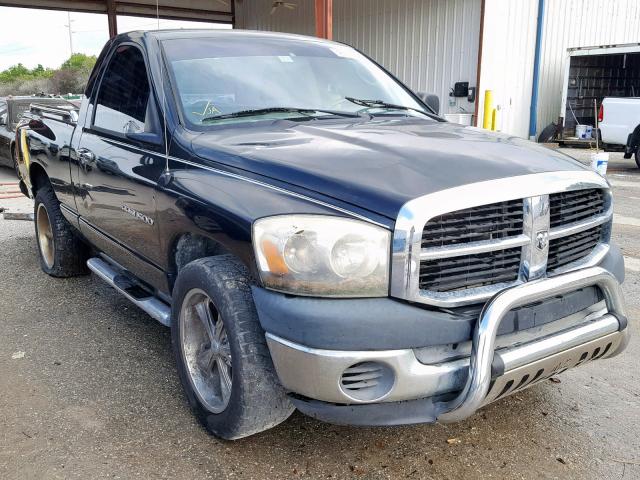 1D7HA16K86J239643 - 2006 DODGE RAM 1500 S BLACK photo 1