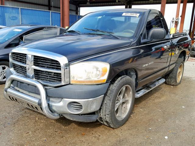 1D7HA16K86J239643 - 2006 DODGE RAM 1500 S BLACK photo 2