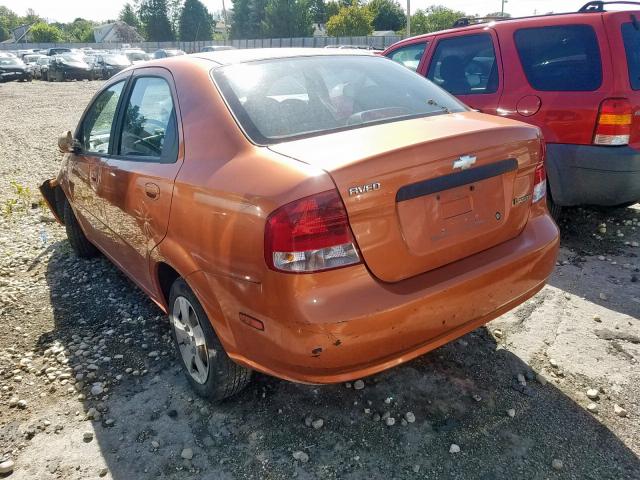 KL1TD56686B661211 - 2006 CHEVROLET AVEO BASE Narıncı foto 3