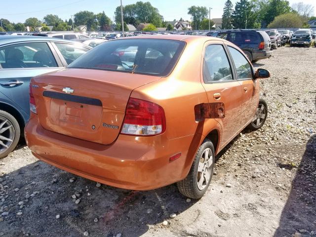 KL1TD56686B661211 - 2006 CHEVROLET AVEO BASE Narıncı foto 4
