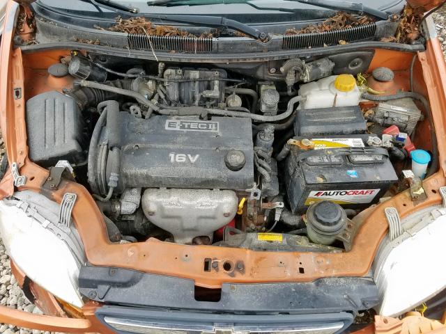 KL1TD56686B661211 - 2006 CHEVROLET AVEO BASE Narıncı foto 7