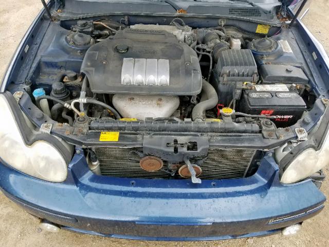 KMHWF25S54A916182 - 2004 HYUNDAI SONATA GL BLUE photo 7