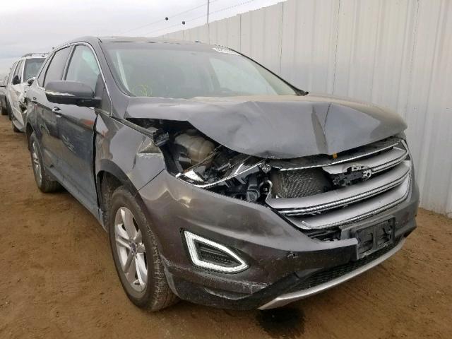 2FMPK4J90JBB39554 - 2018 FORD EDGE SEL CHARCOAL photo 1