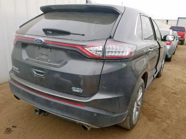 2FMPK4J90JBB39554 - 2018 FORD EDGE SEL CHARCOAL photo 4