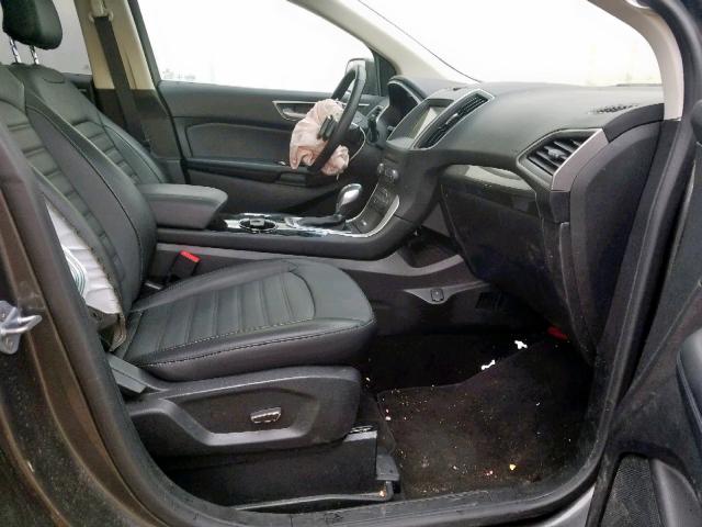 2FMPK4J90JBB39554 - 2018 FORD EDGE SEL CHARCOAL photo 5