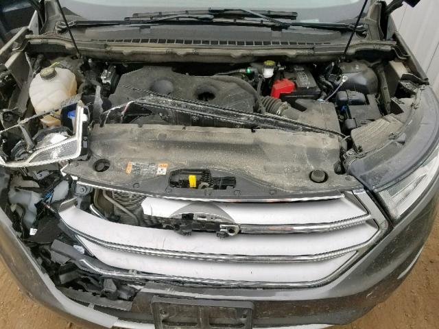 2FMPK4J90JBB39554 - 2018 FORD EDGE SEL CHARCOAL photo 7