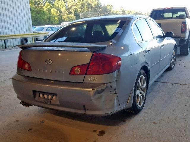 JNKCV51E46M500703 - 2006 INFINITI G35 GRAY photo 4