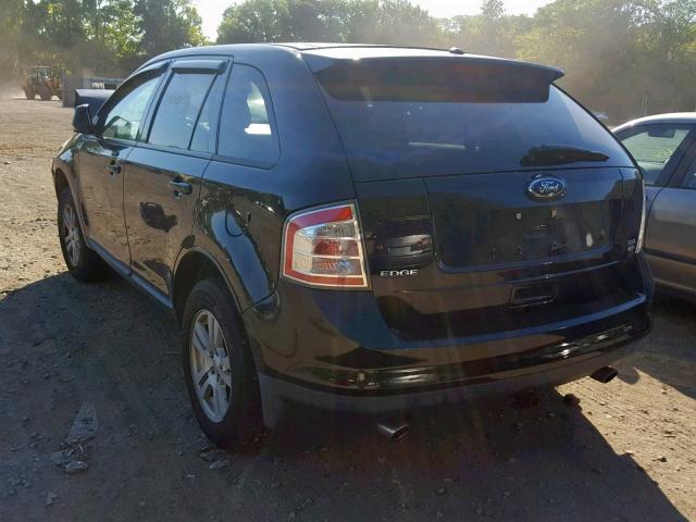 2FMDK48C18BB03421 - 2008 FORD EDGE SEL BLACK photo 3