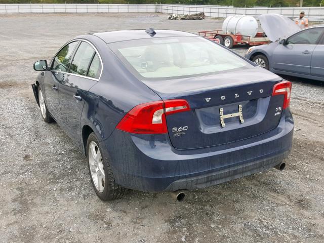 YV1612FH1D2174194 - 2013 VOLVO S60 T5 BLUE photo 3