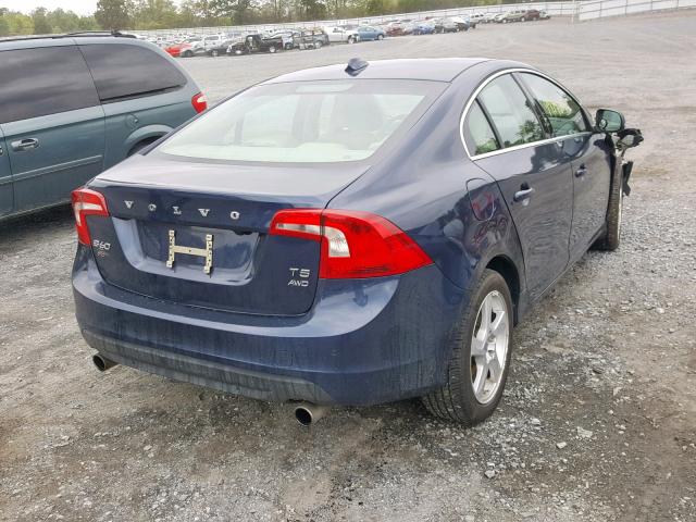 YV1612FH1D2174194 - 2013 VOLVO S60 T5 BLUE photo 4